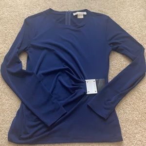 Michael Kors navy stretch top
